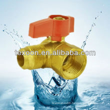 standard port brass turn gas ball valve with Flare*FIP ends
